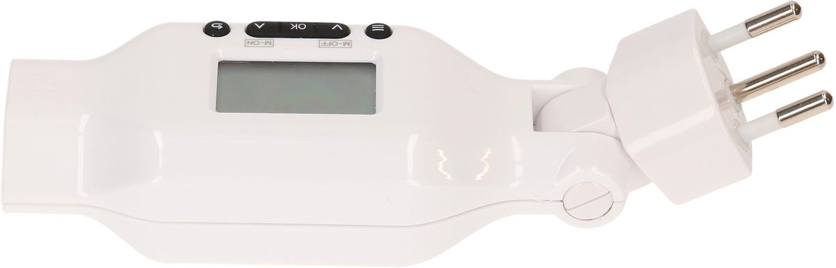 programmateur horaire multifonctionnel numériques clip-clap blanc