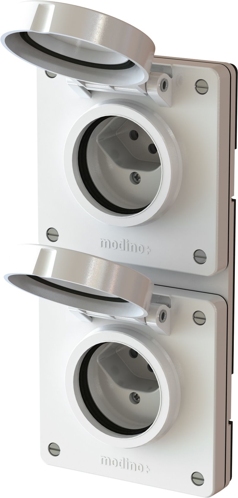 Kombination Typ 13 / Typ 13 Gr.2x1 UP exo IP55 weiss