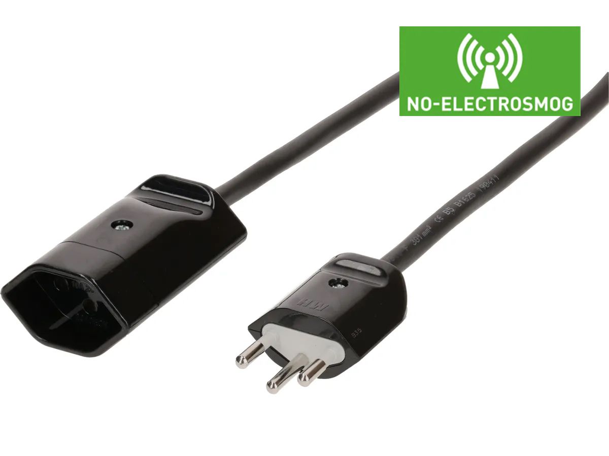 rallonge 3G1.0 3m noir blindée type 12 / type 13