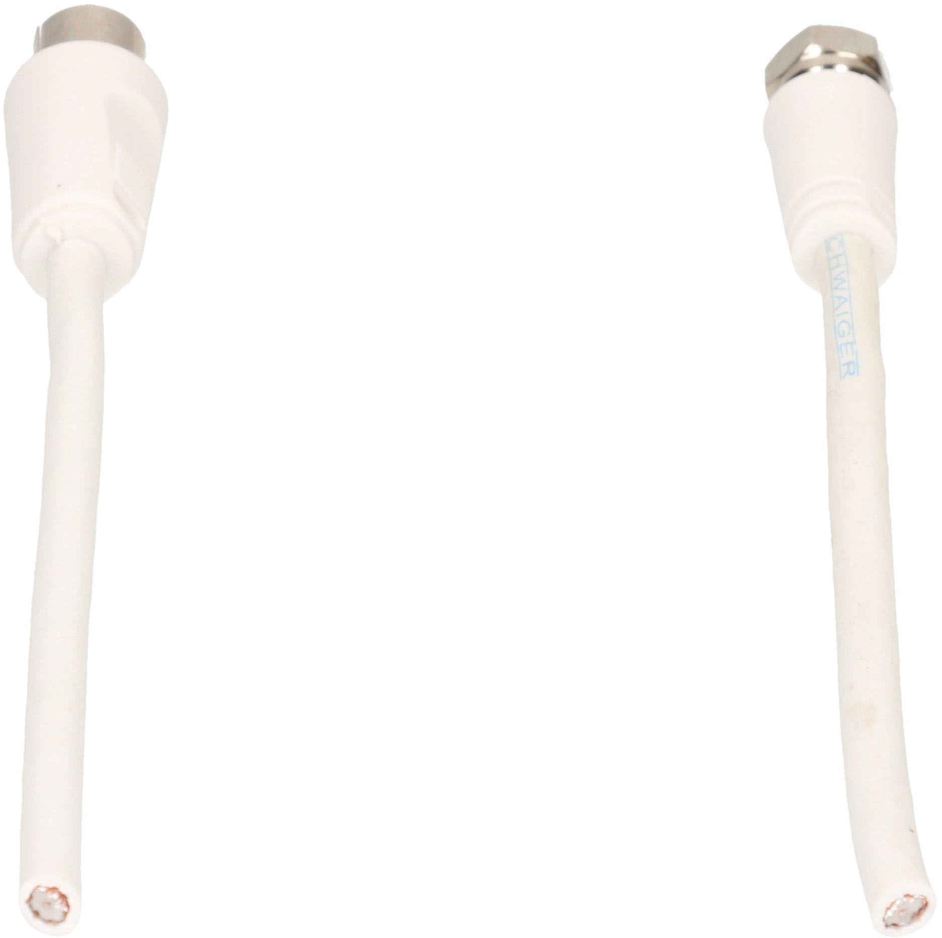 câble de raccordement SAT 75dB 1.5m blanc