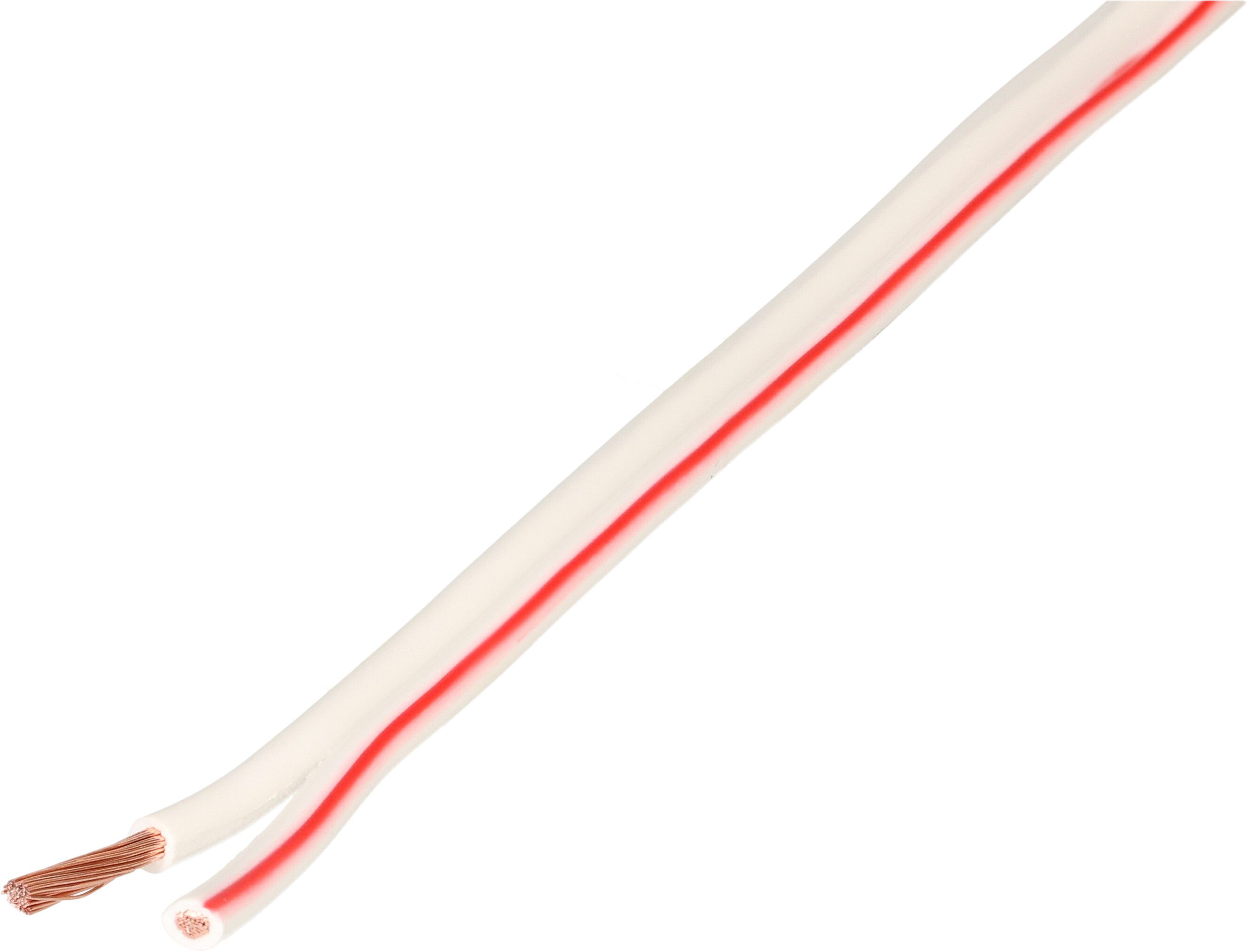 câble de haut-parleur 2x2.5mm² 10m blanc