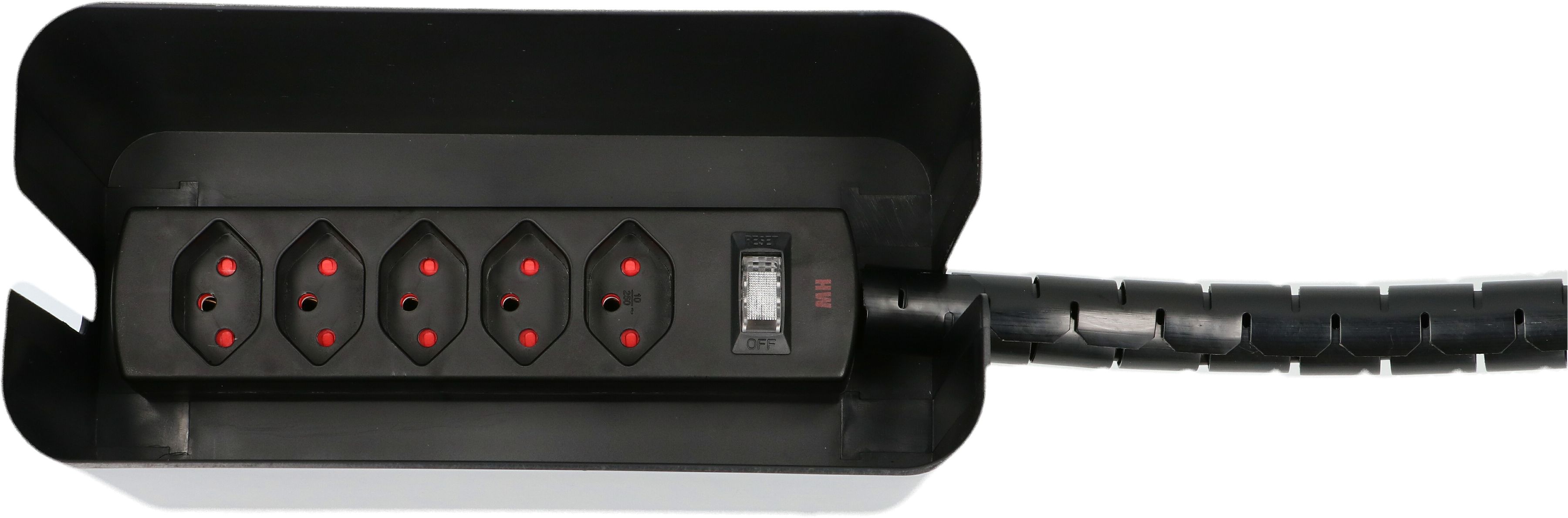 set gestion des câbles petit noir