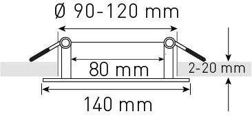 Cadre d'extension blanc pour AXO et STATO / 5 pièces