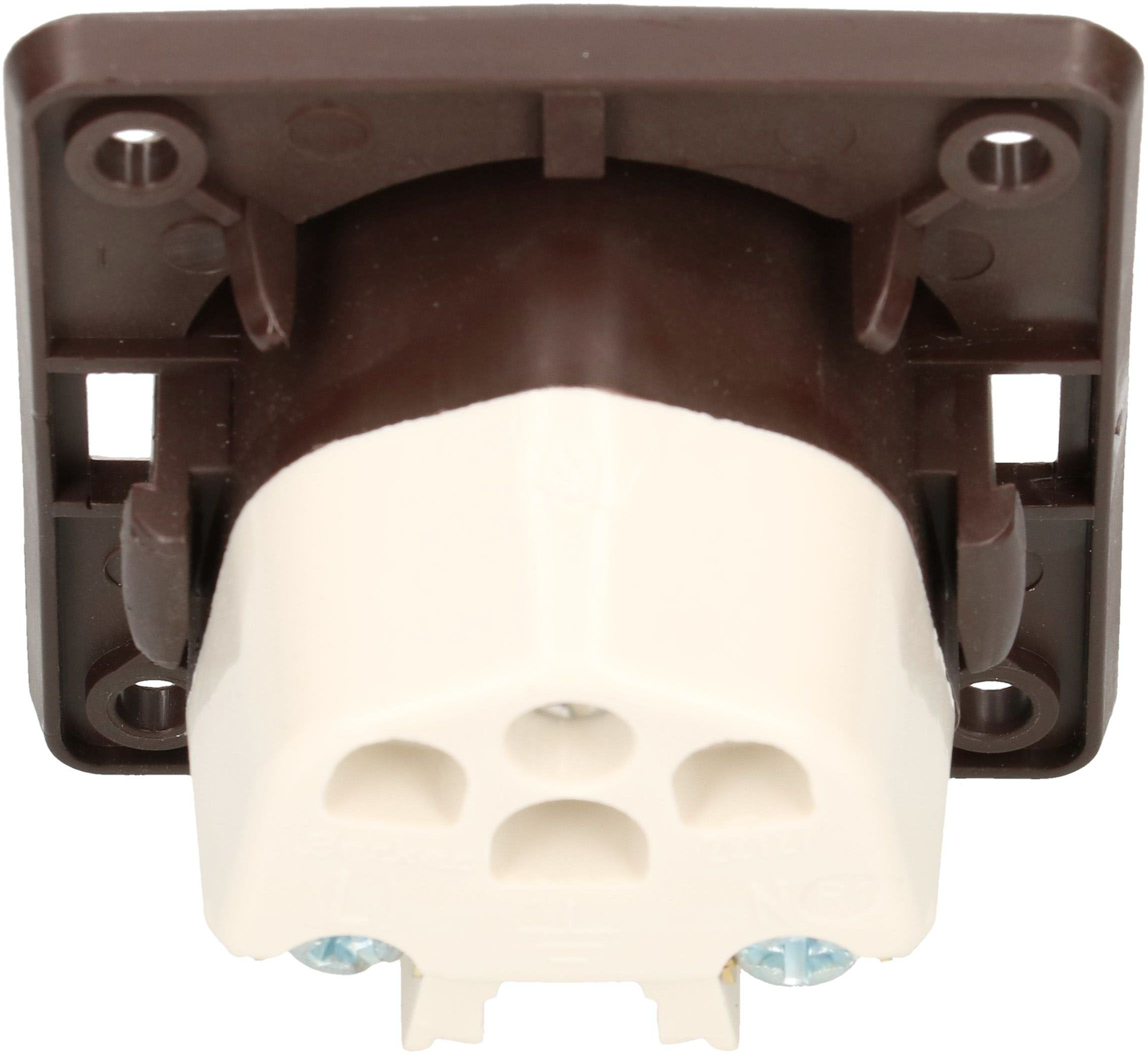 prise 1x type 13 appareil avec plaque frontale Berker Integro bn