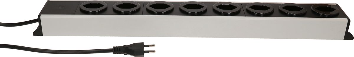 multiprise Power Line 8x type 13 gris/noir 1.5m