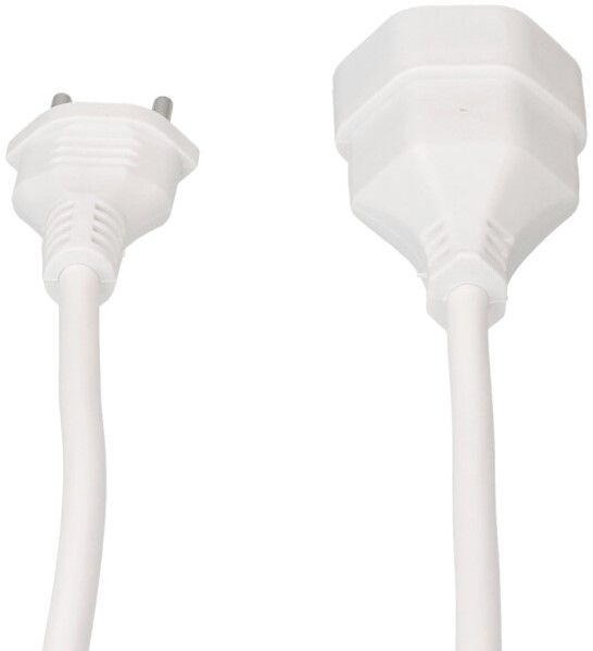 Rallonge TD H05VV-F3G1.0 3m blanc BS type 12 / type 13