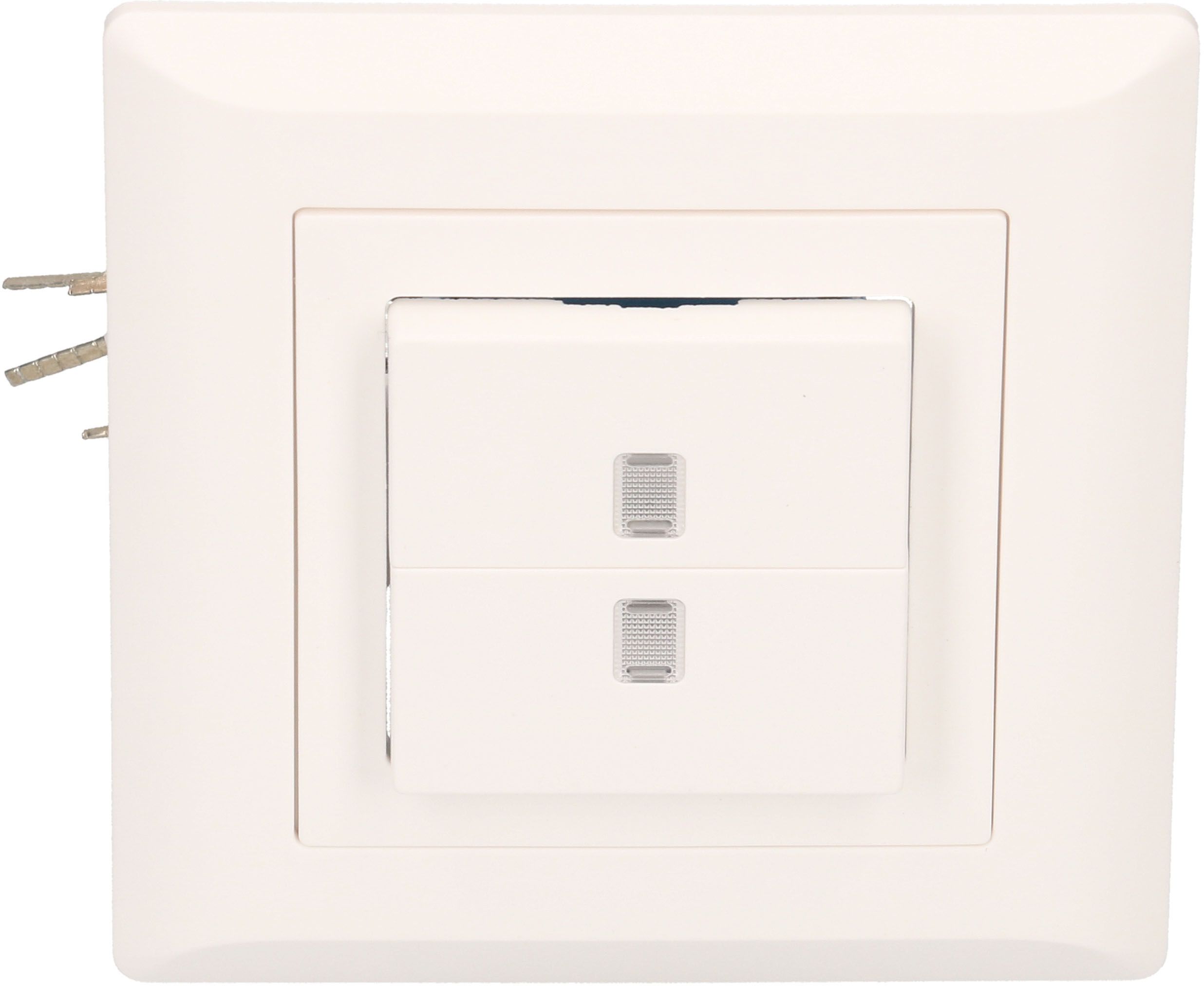 interrupteur à poussoir double schéma3+3 illu. jn ENC Kallysto bc