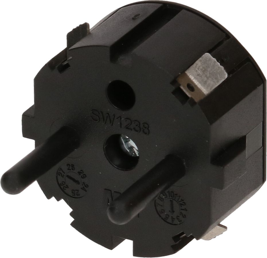 fiche aveugle Schuko pour Powerbanks noir