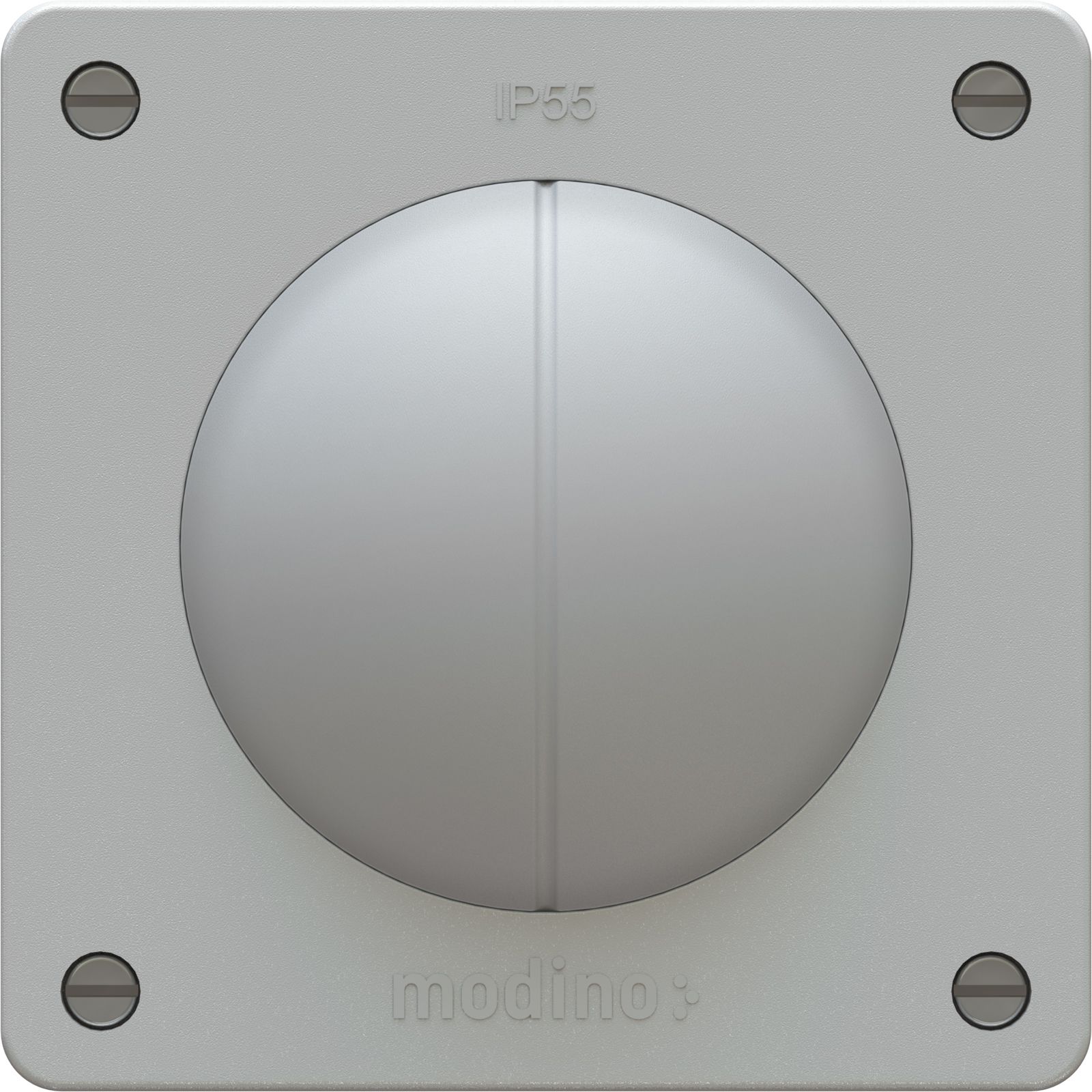 interruttore doppio schema 3+3 AP exo IP55 grigio luce