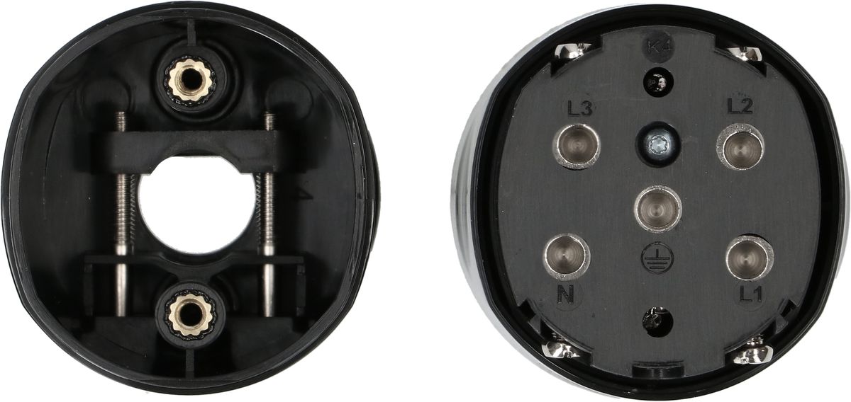 prise TH type 15 5 pôles noir