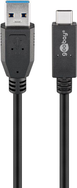 câble de recharge USB-A auf USB-C 1m noir
