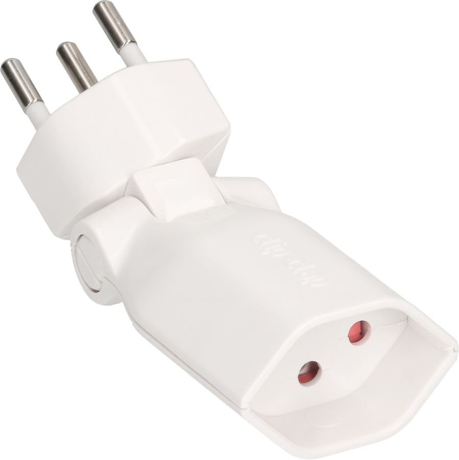 multi adaptateur clip-clap 1x type 13 3 pôles blanc BS