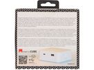 multiprise Cube 3x type 13 blanc / blanc USB 2m clip-clap