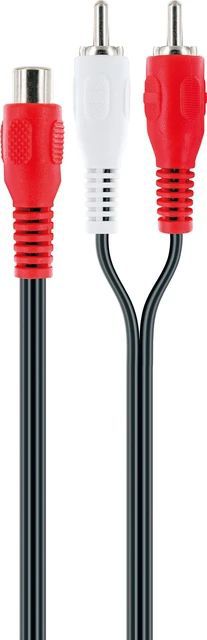 câble audio adaptateur Y RCA 0.2m noir