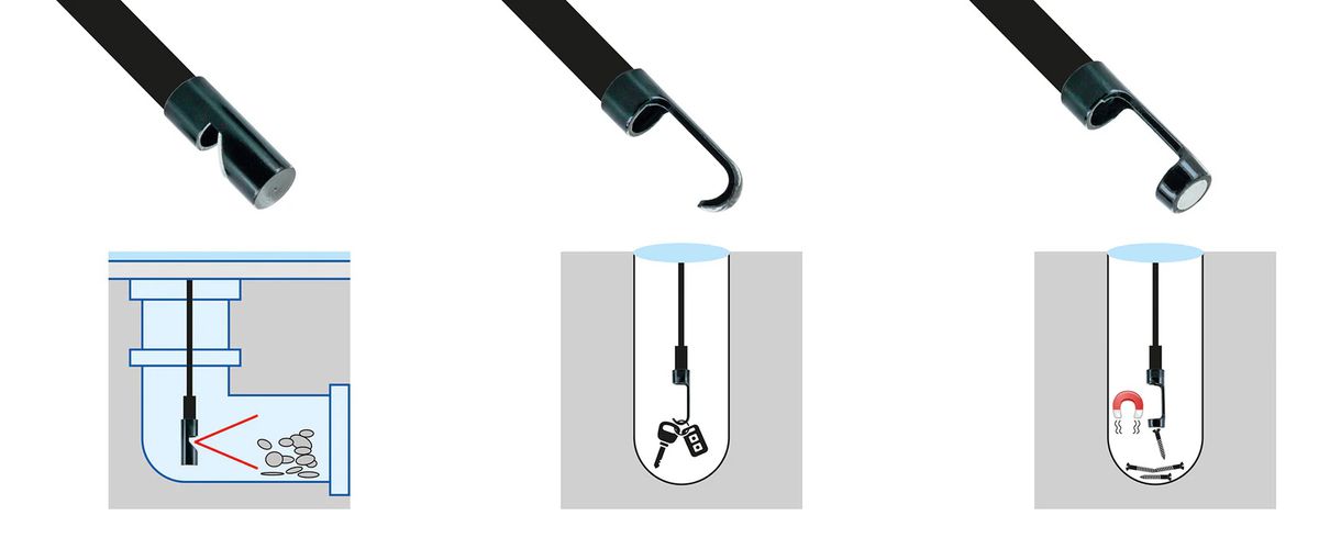 Mini-caméra endoscopique 2m de câble Fonctionnement sur batterie