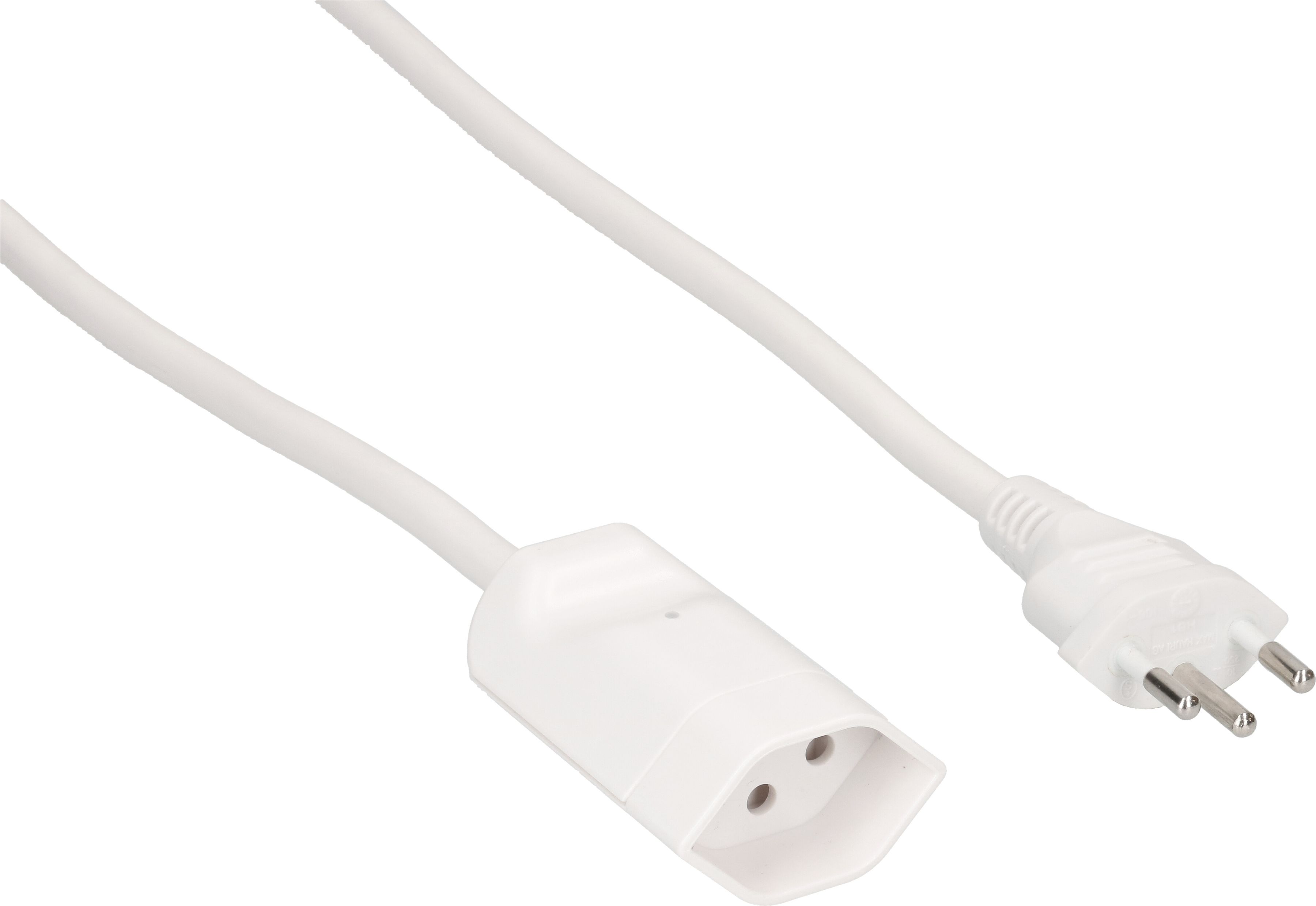 rallonge TD H05VV-F3G1 5m blanc avec indicateur d'activité