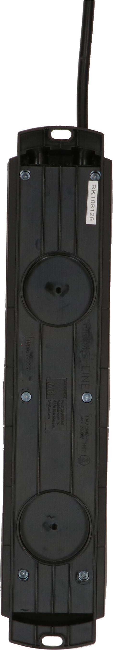 multiprise Prime Line 6x type 13 noir 1.5m