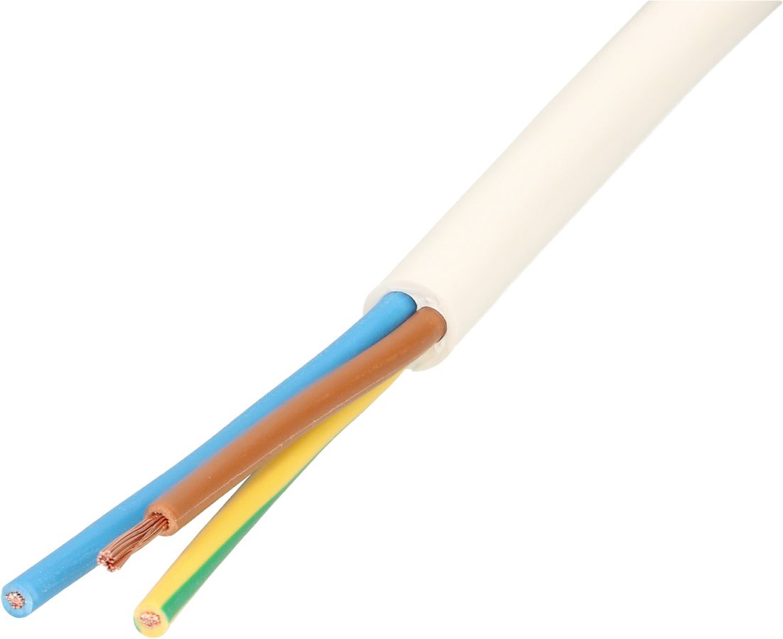 câble TD H05VV-F3G1.5 10m blanc