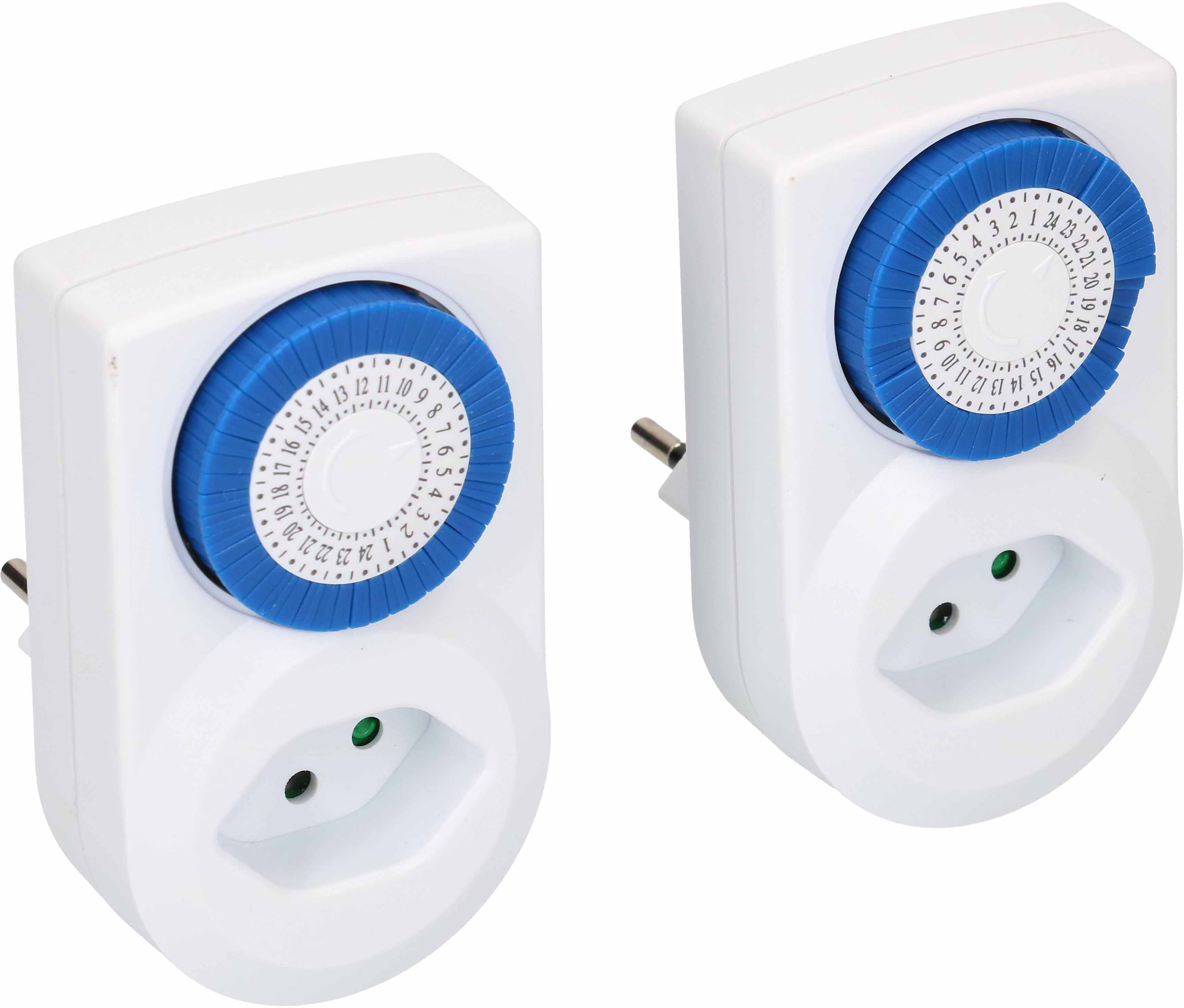 programmateur horaire 24h analogique set de 2