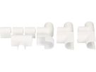Raccords de goulotte 10mm blanc assorti 10 pcs.
