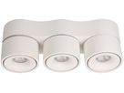 LED plafonnier TRIPLE SHINE blanc mat 3000K 2200lm 2x 36°