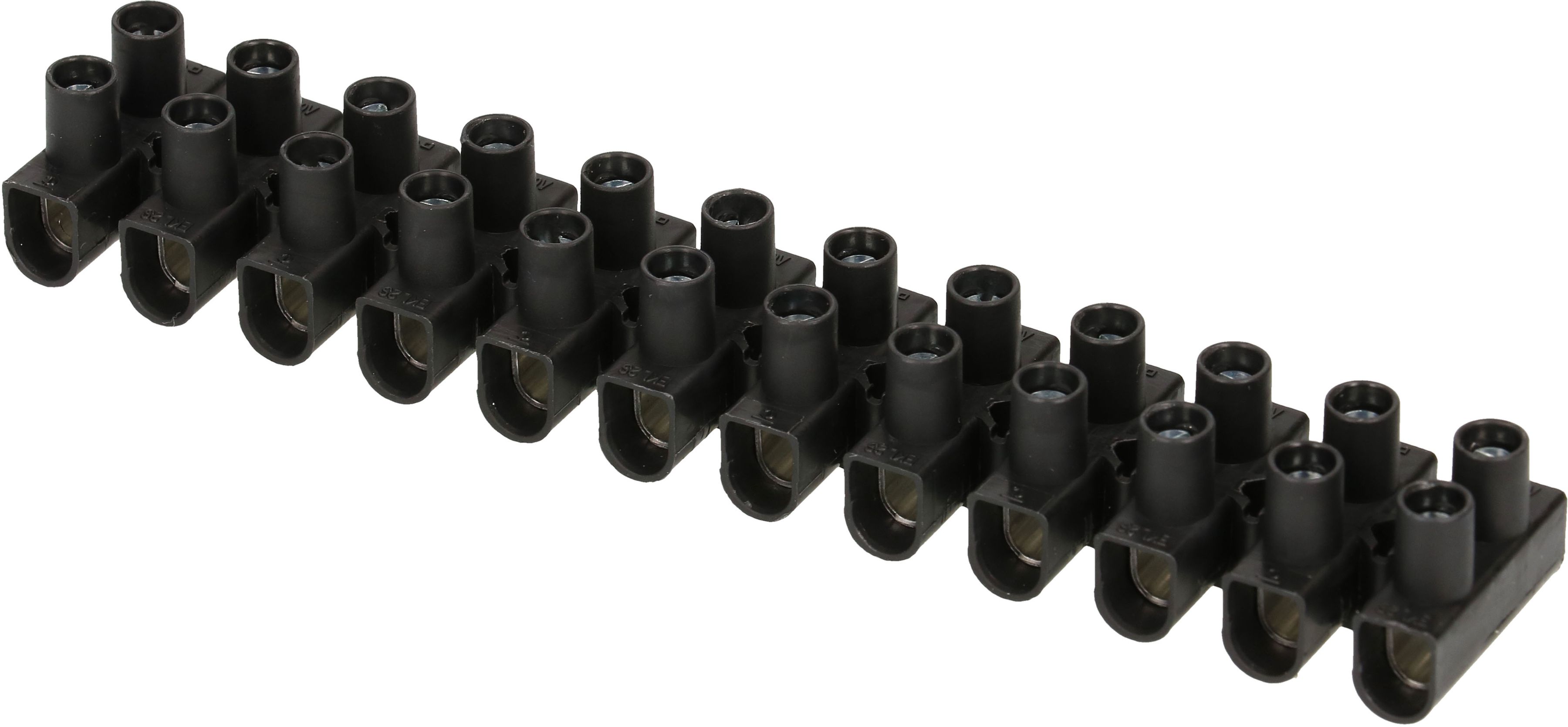 barrete de bornes EKL 0 S 1-4mm2 12 pôles noir