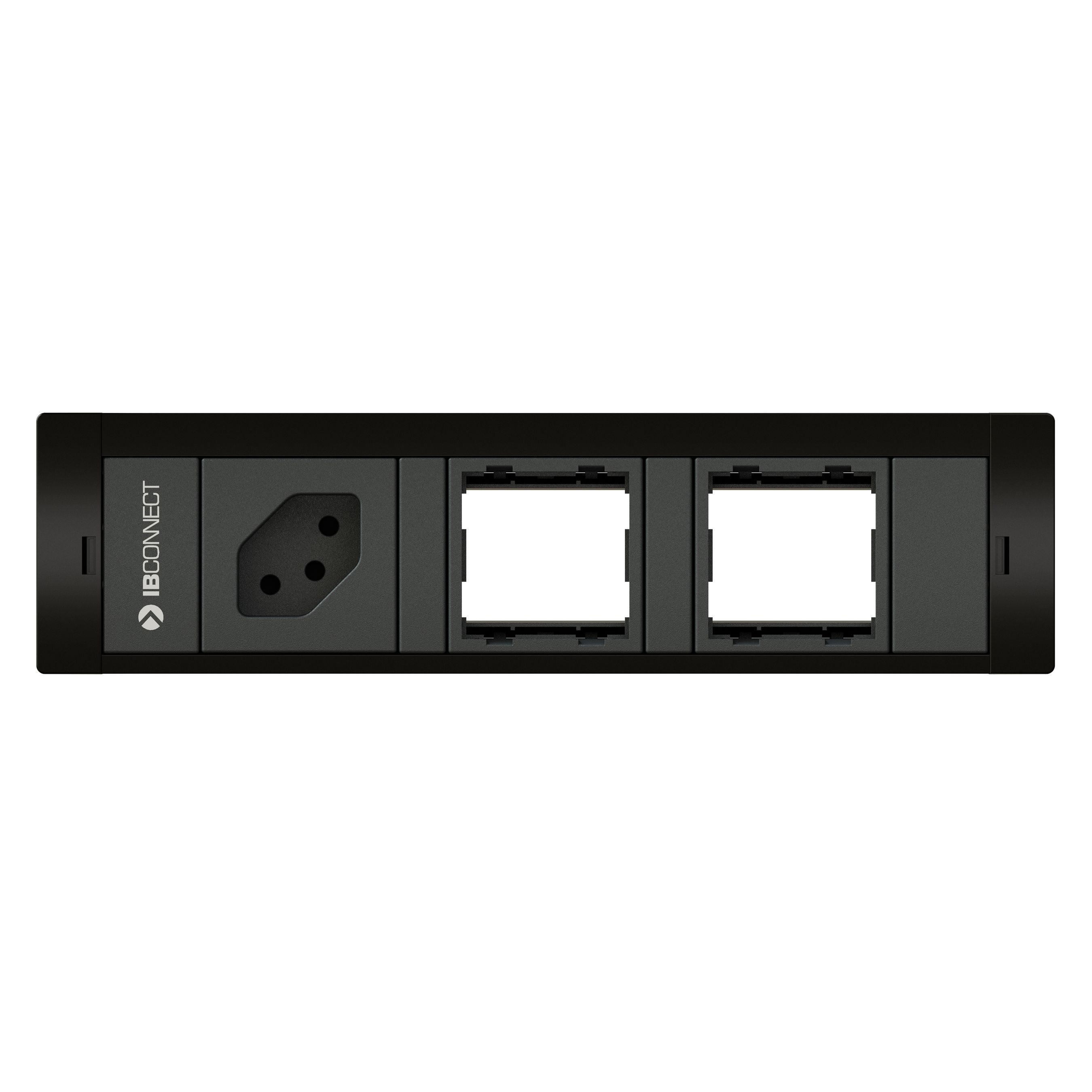 CUBOBOX bloc multiprise noir S 3 fois 1x type 13 2x module vide