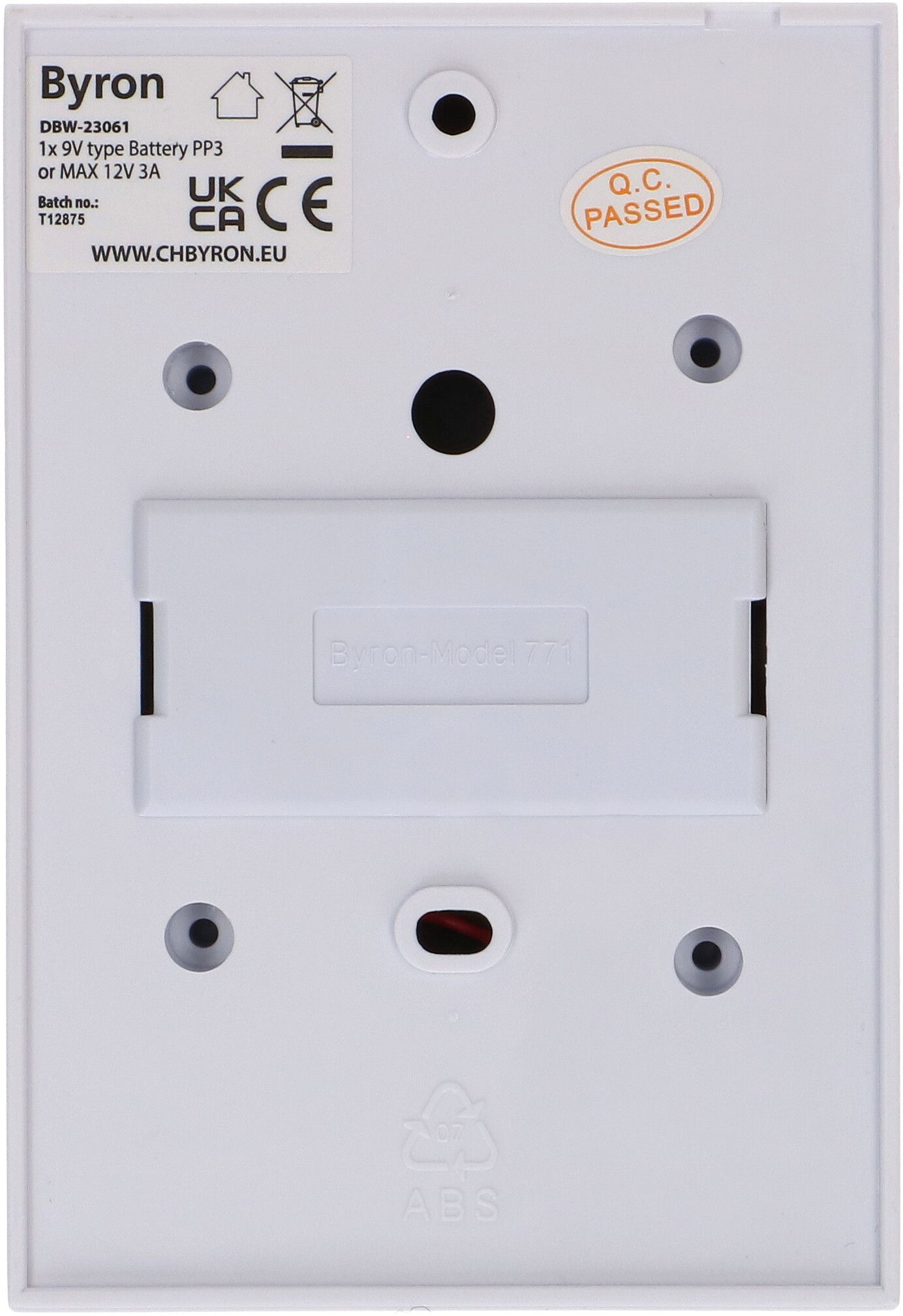 carillon 771 avec fil blanc Ding Dong