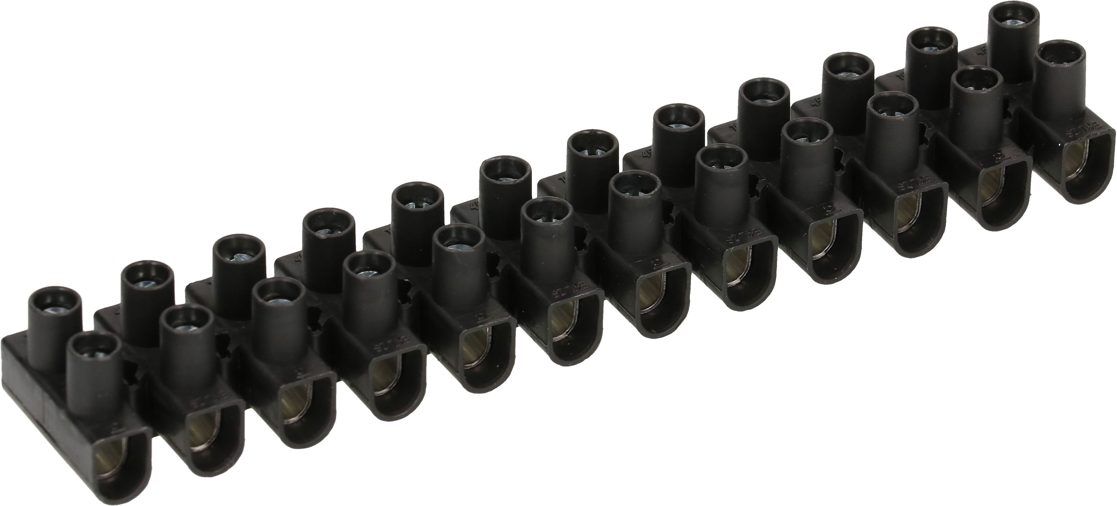 barrete de bornes EKL 0 S 1-4mm2 12 pôles noir