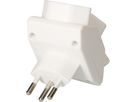 multi adaptateur 3x type 13 3 pôles blanc