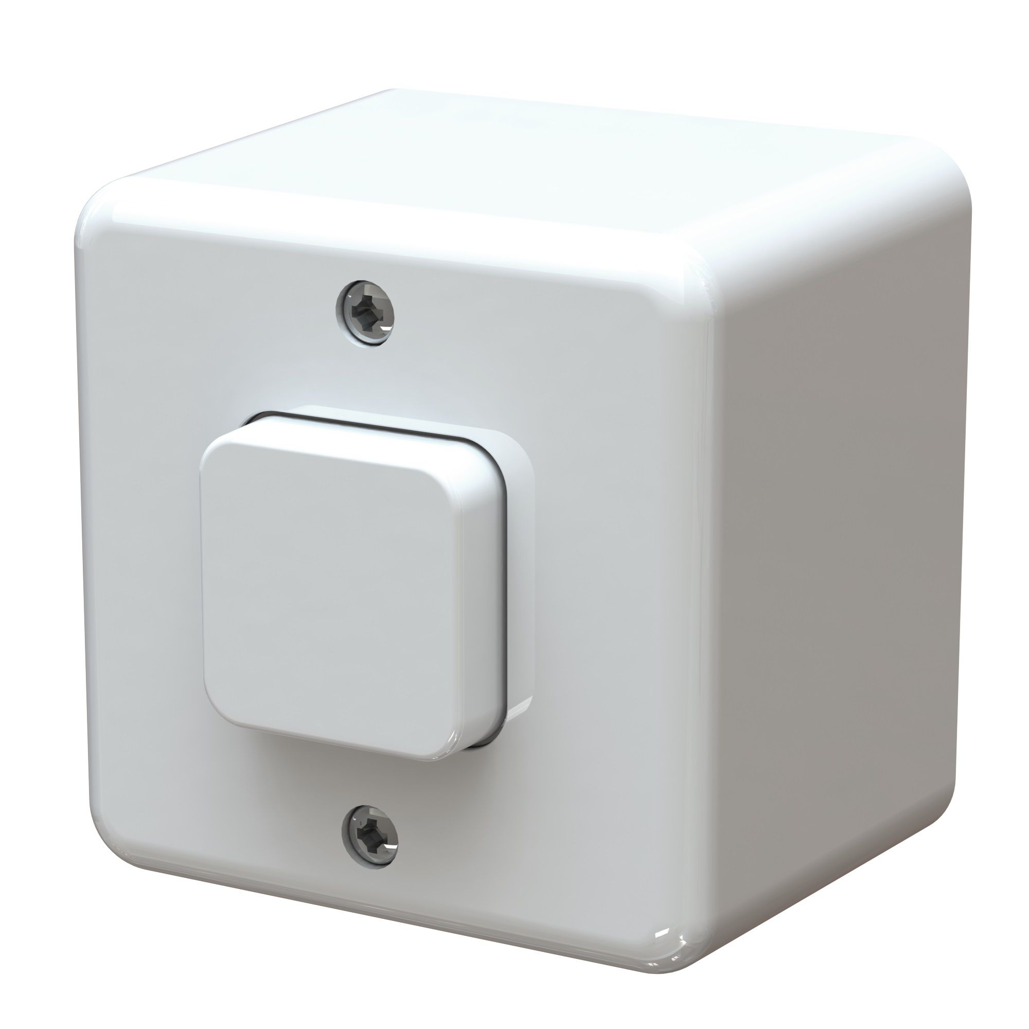 Interrupteur à poussoir MH schéma 3 AP blanc