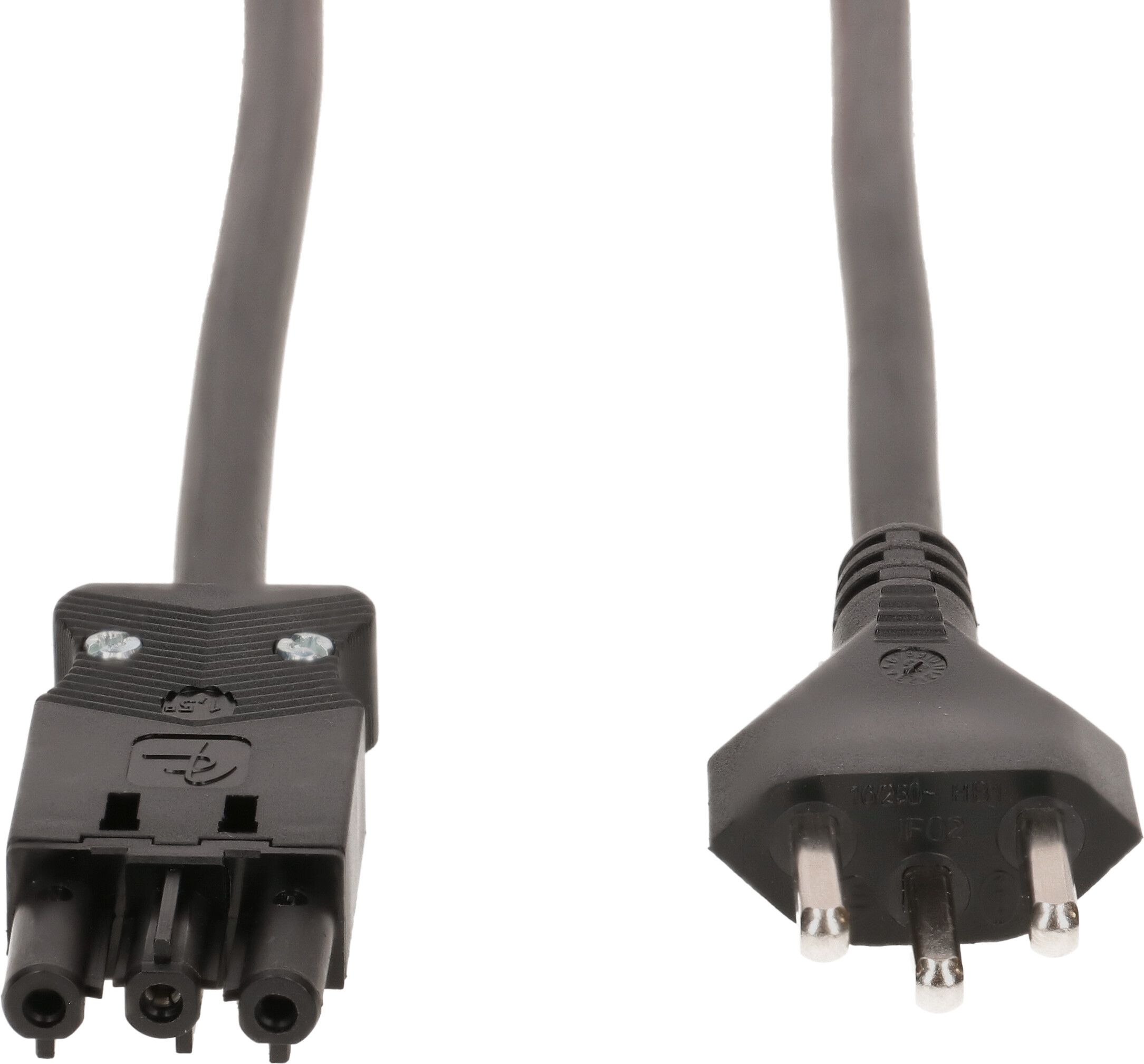 câble de raccordement TD H05VV-F3G1.5 3m noir type 23 / AC 166