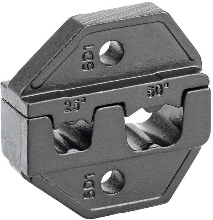 Inserts profilés à sert. en vrac C.tubu.à ser.trap.DIN: 25+50mm²