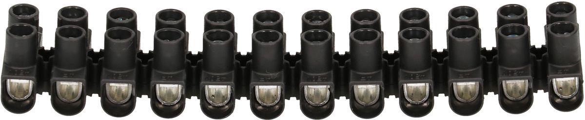 barrete de bornes EKL 0 S 1-4mm2 12 pôles noir