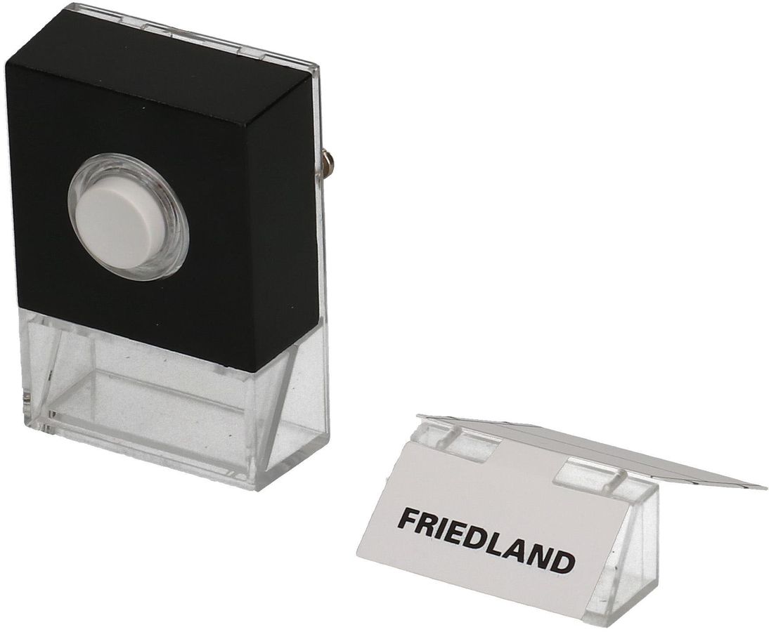 Bouton-poussoir Pushlite noir lumineux