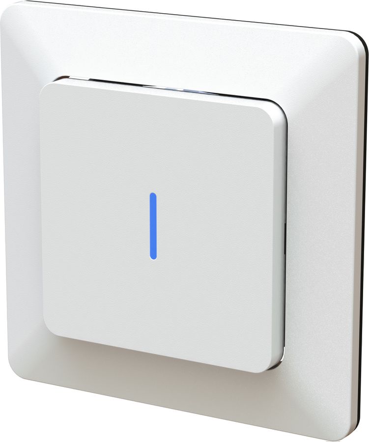 interrupteur à poussoir schéma 6 illuminé ENC priamos blanc