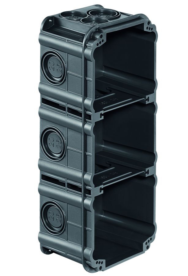 boîte d'encastrement ta.3x1 Basic gris foncé