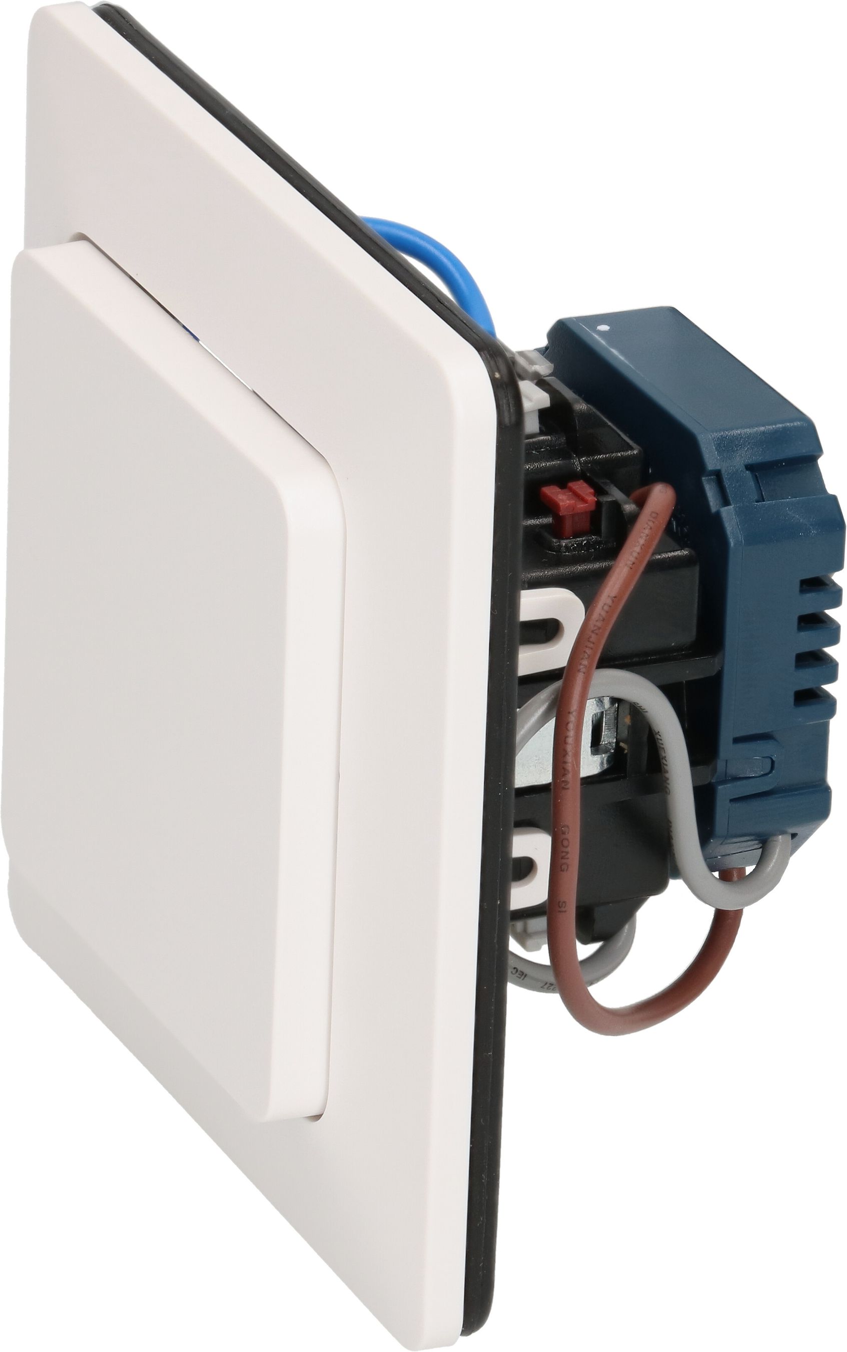 bouton-poussoir NO/NF +variateur uni. à touche LED ENC priamos bc