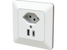 petite combinaison type 13 / USB-A+C 18W ENC priamos blanc