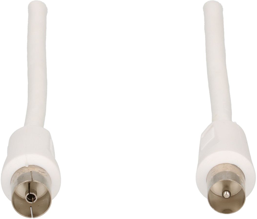 câble de raccordement 90dB 10m blanc noyau de ferrite