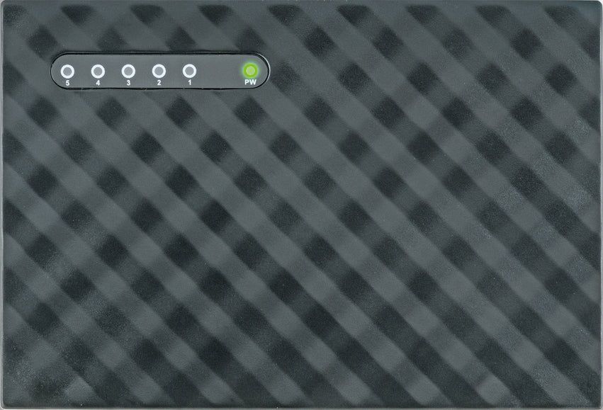 switch réseau 5 fois 1000 Mbit/s noir