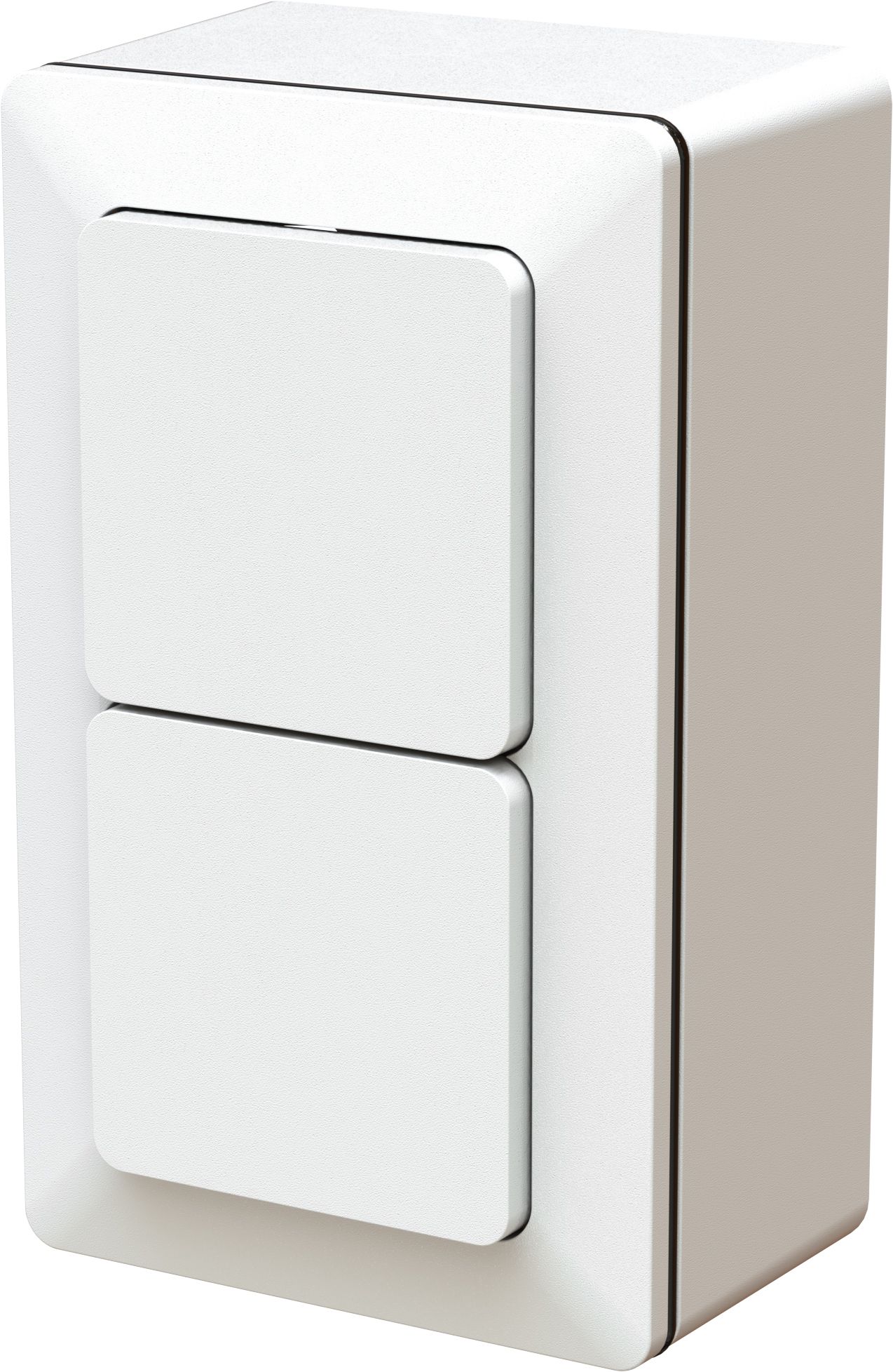 combinaison interrupteur s3 / s3 ta.2x1 AP priamos blanc