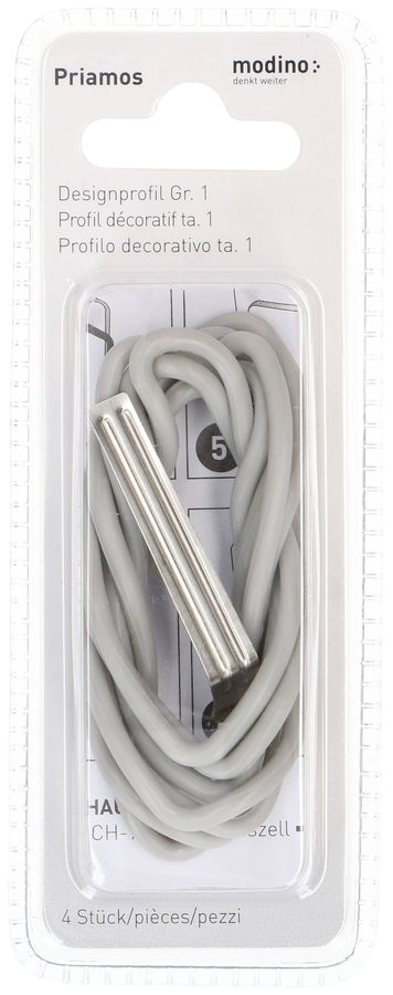 profil décoratif ta.1x1 priamos gris / 4 pièces