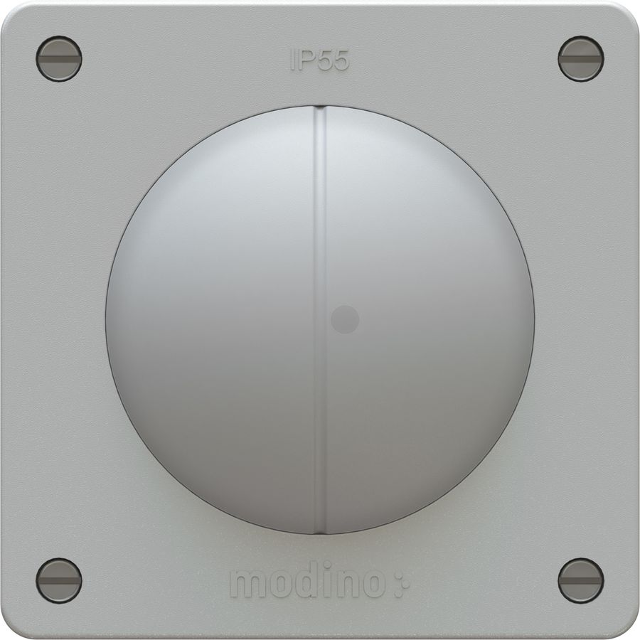 bouton-poussoir double NO/NF 1x illu. insert +set fr. exo IP55 gr