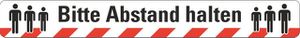 Marcatura del pavimento -Bitte Abstand halten