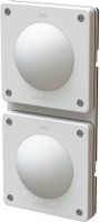 combinaison interrupteur s3 / s3 ta.2x1 ENC exo IP55 blanc