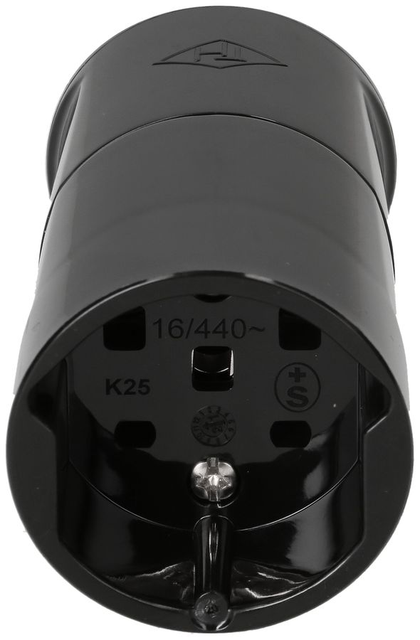 prise TH type 25 5 pôles noir