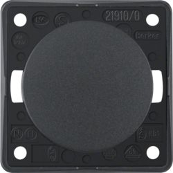 bouton-poussoir à bascule 1 NO Integro Flow/Pure IP44 anthracite