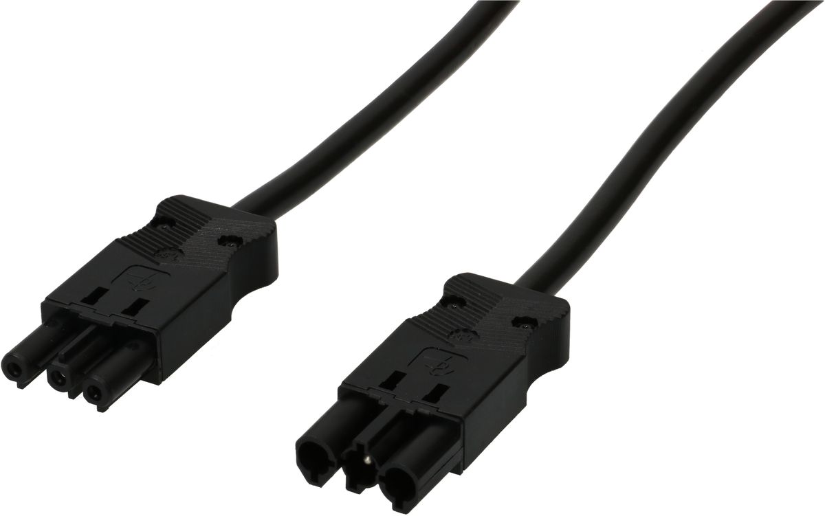 Rallonge TD AC 166 H05VV-F3G1.5 0.8m noir