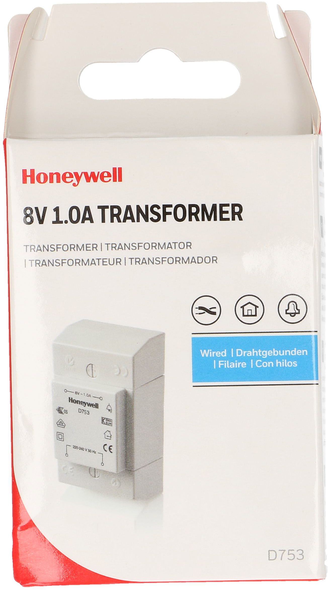 transformateur de sonnerie 8VAC 1A gris